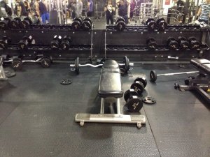 fail to rerack weights